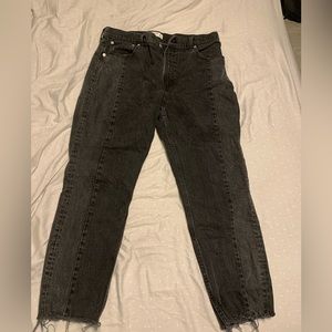 Abercrombie High Rise Mom Jean Black Size 32/14